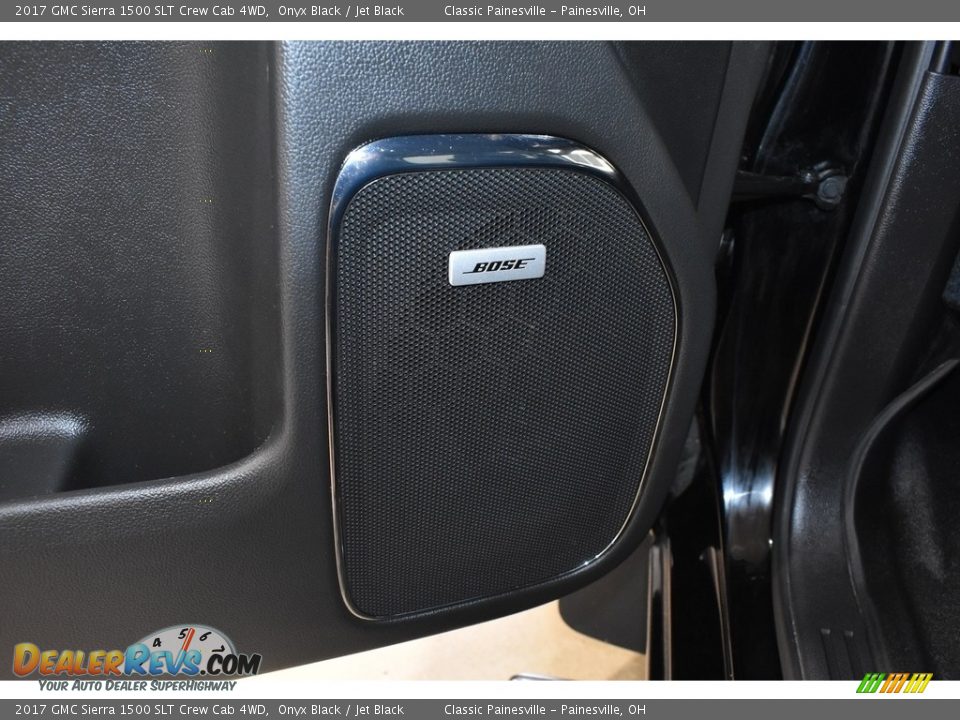 2017 GMC Sierra 1500 SLT Crew Cab 4WD Onyx Black / Jet Black Photo #11