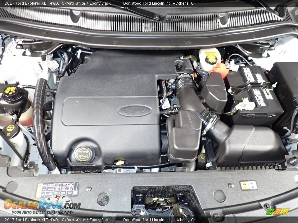 2017 Ford Explorer XLT 4WD Oxford White / Ebony Black Photo #6