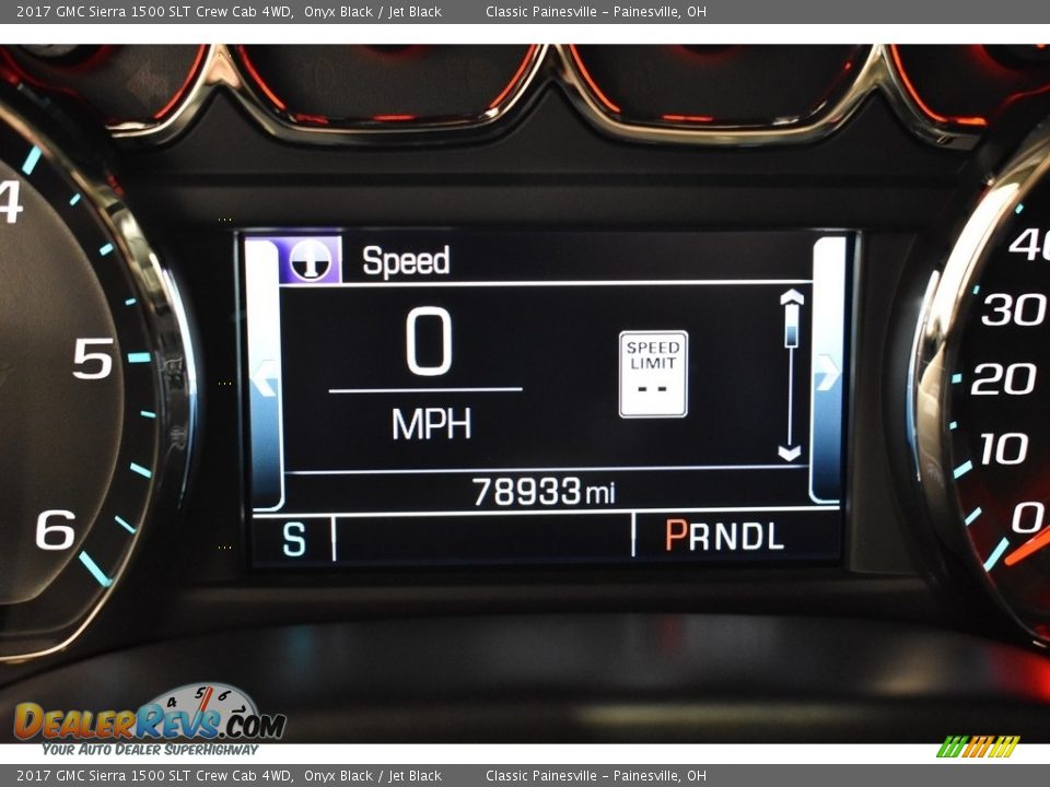 2017 GMC Sierra 1500 SLT Crew Cab 4WD Onyx Black / Jet Black Photo #15