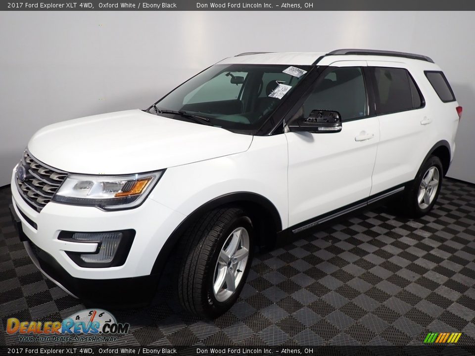 2017 Ford Explorer XLT 4WD Oxford White / Ebony Black Photo #7