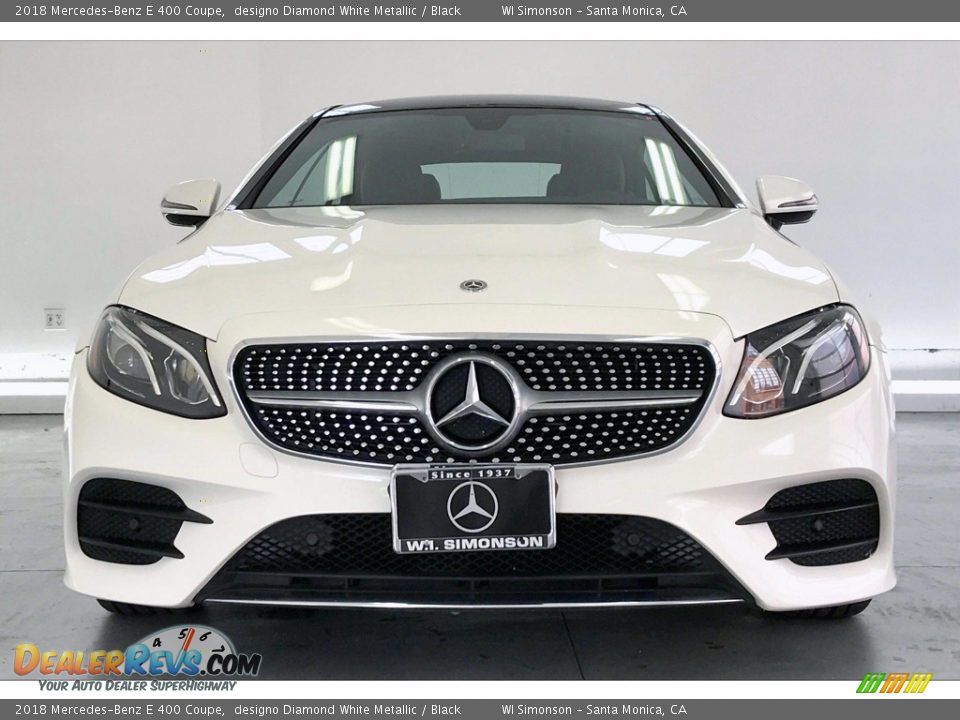 2018 Mercedes-Benz E 400 Coupe designo Diamond White Metallic / Black Photo #2