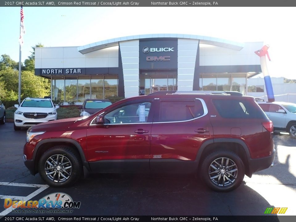 2017 GMC Acadia SLT AWD Crimson Red Tintcoat / Cocoa/Light Ash Gray Photo #1