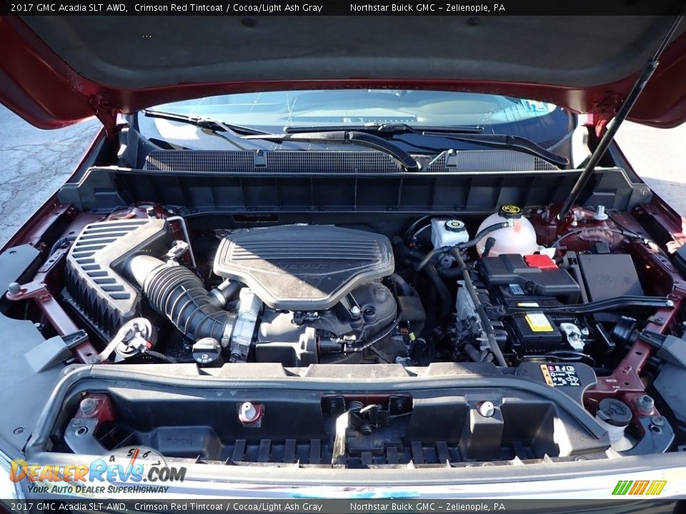 2017 GMC Acadia SLT AWD Crimson Red Tintcoat / Cocoa/Light Ash Gray Photo #2
