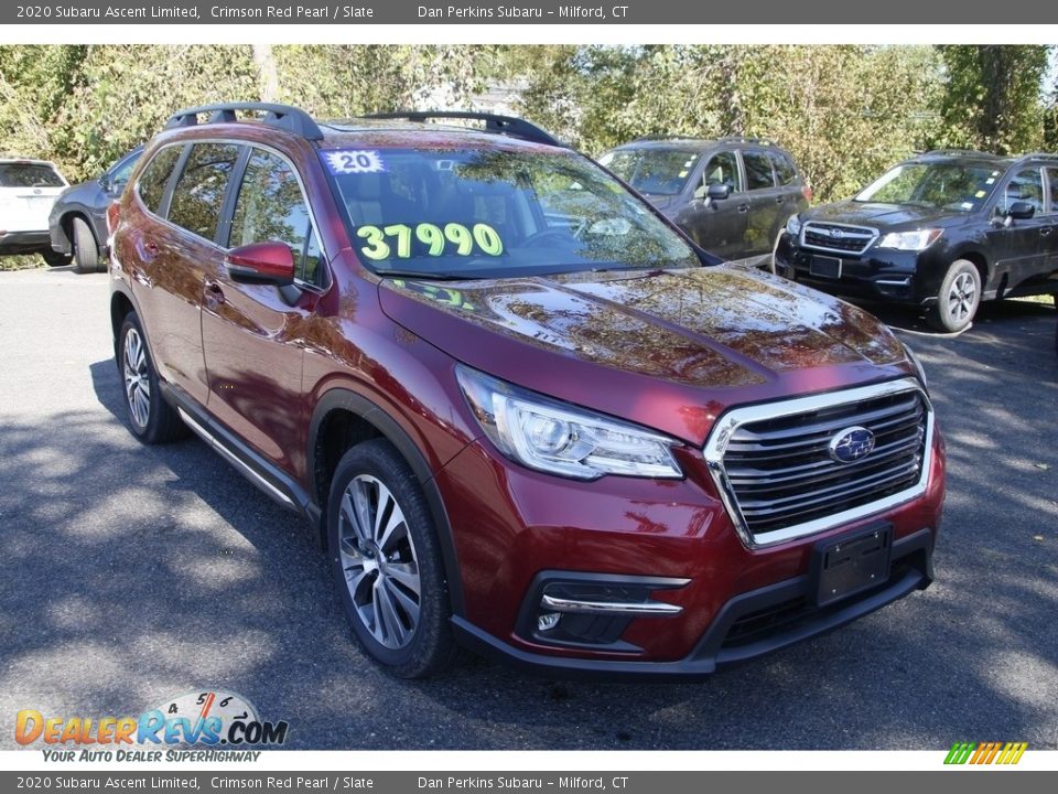 2020 Subaru Ascent Limited Crimson Red Pearl / Slate Photo #3