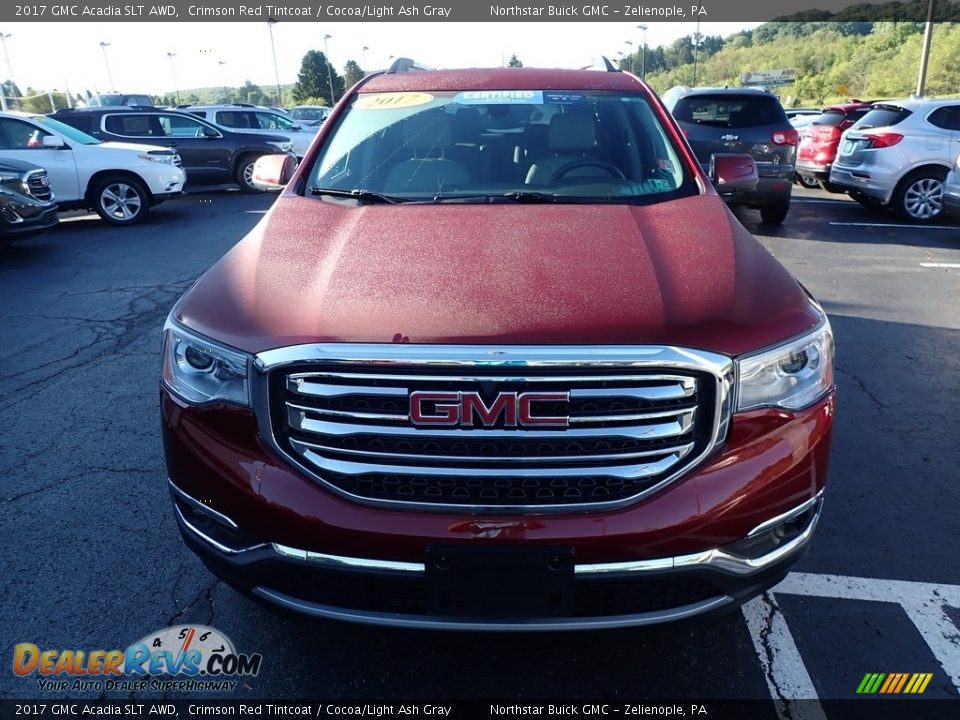 2017 GMC Acadia SLT AWD Crimson Red Tintcoat / Cocoa/Light Ash Gray Photo #3