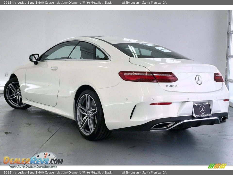 2018 Mercedes-Benz E 400 Coupe designo Diamond White Metallic / Black Photo #10