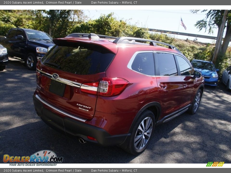 2020 Subaru Ascent Limited Crimson Red Pearl / Slate Photo #5