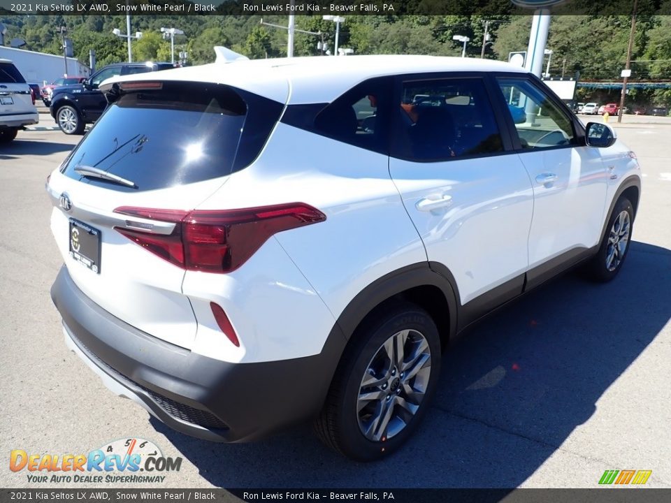 2021 Kia Seltos LX AWD Snow White Pearl / Black Photo #2