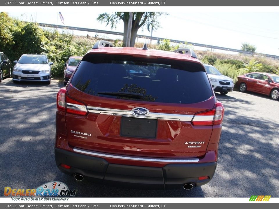 2020 Subaru Ascent Limited Crimson Red Pearl / Slate Photo #6