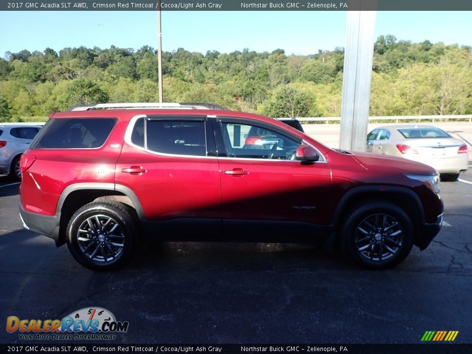 2017 GMC Acadia SLT AWD Crimson Red Tintcoat / Cocoa/Light Ash Gray Photo #5