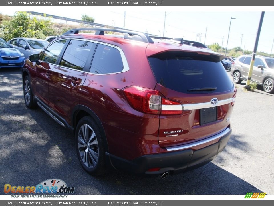 2020 Subaru Ascent Limited Crimson Red Pearl / Slate Photo #7