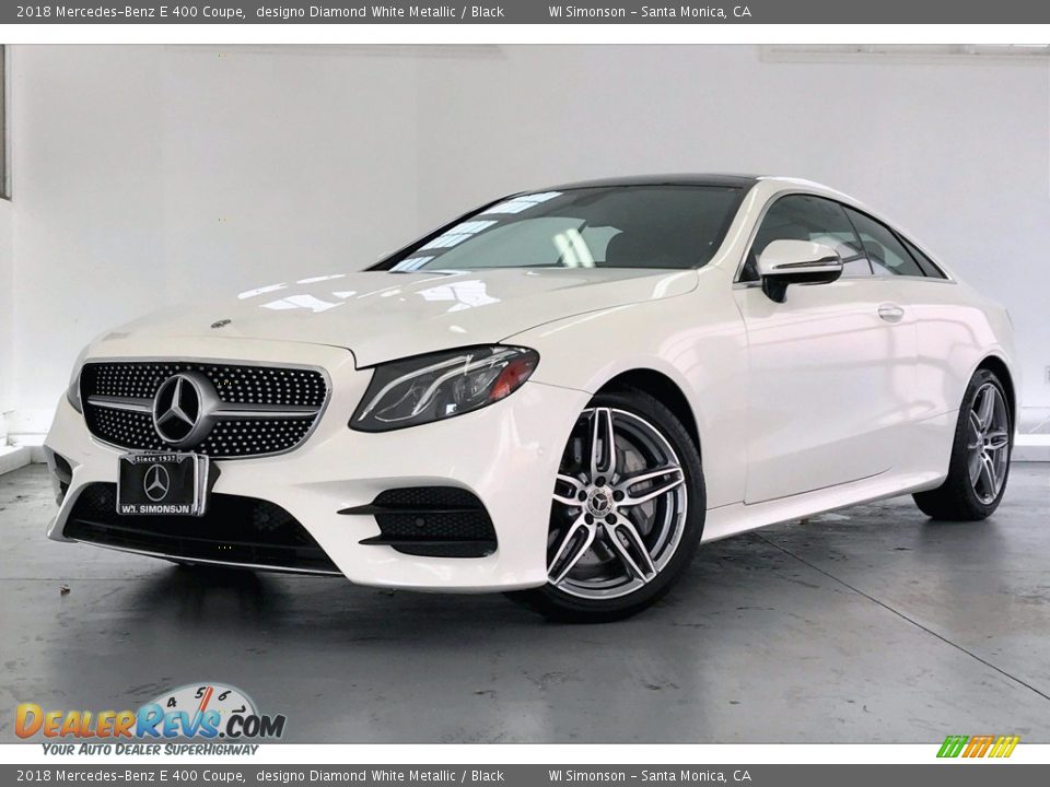 Front 3/4 View of 2018 Mercedes-Benz E 400 Coupe Photo #12