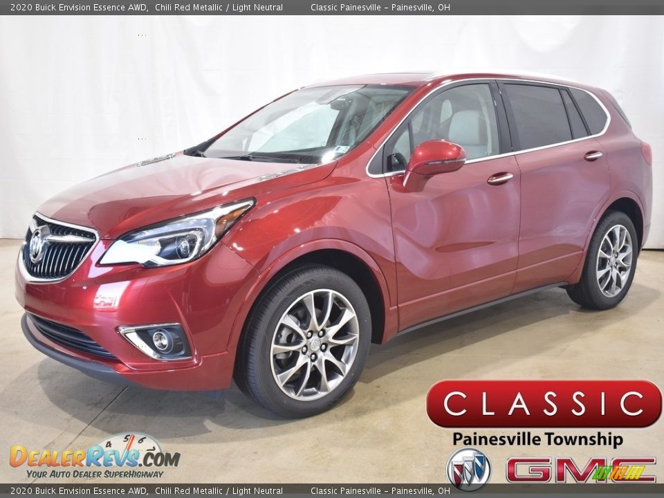 2020 Buick Envision Essence AWD Chili Red Metallic / Light Neutral Photo #1