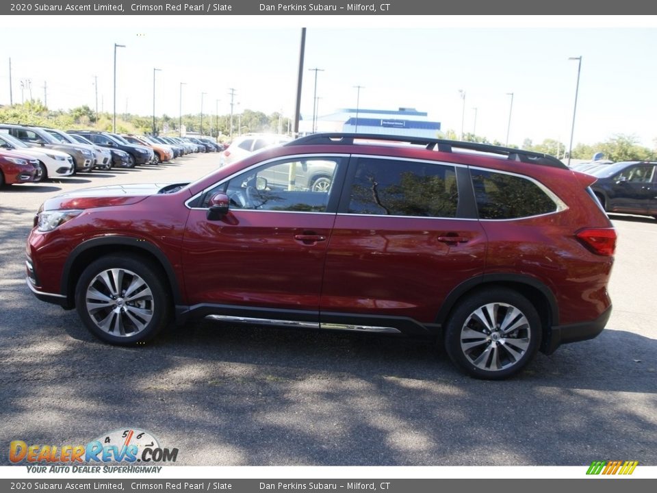 2020 Subaru Ascent Limited Crimson Red Pearl / Slate Photo #8