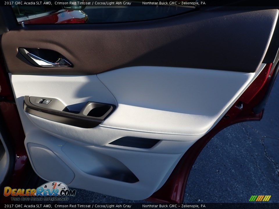2017 GMC Acadia SLT AWD Crimson Red Tintcoat / Cocoa/Light Ash Gray Photo #8