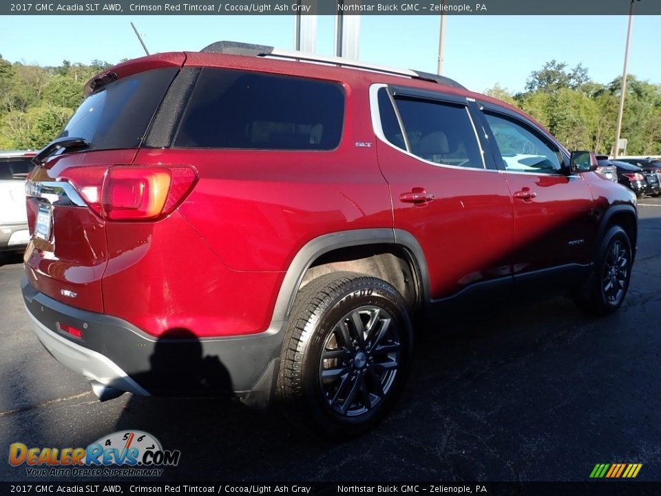 2017 GMC Acadia SLT AWD Crimson Red Tintcoat / Cocoa/Light Ash Gray Photo #9