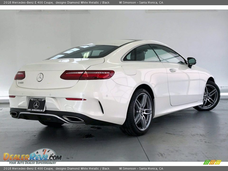 2018 Mercedes-Benz E 400 Coupe designo Diamond White Metallic / Black Photo #16