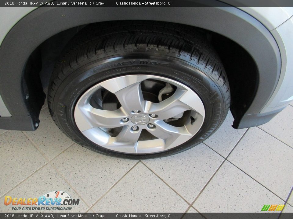 2018 Honda HR-V LX AWD Lunar Silver Metallic / Gray Photo #5