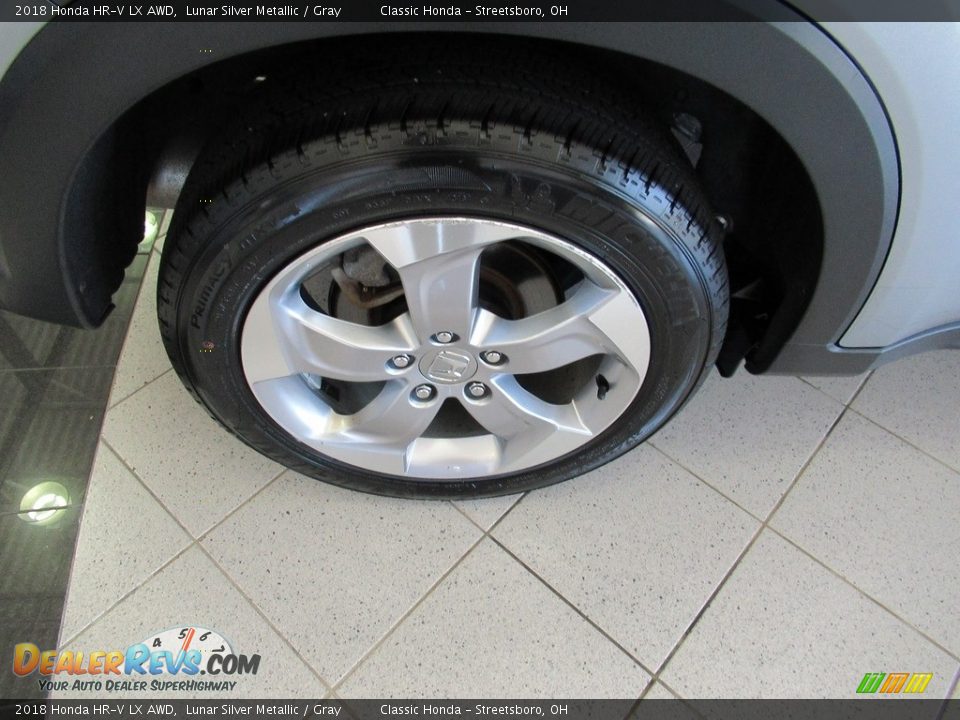 2018 Honda HR-V LX AWD Lunar Silver Metallic / Gray Photo #6
