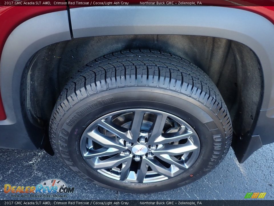 2017 GMC Acadia SLT AWD Crimson Red Tintcoat / Cocoa/Light Ash Gray Photo #15