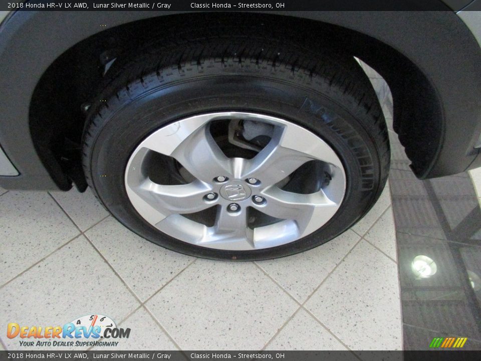 2018 Honda HR-V LX AWD Lunar Silver Metallic / Gray Photo #11