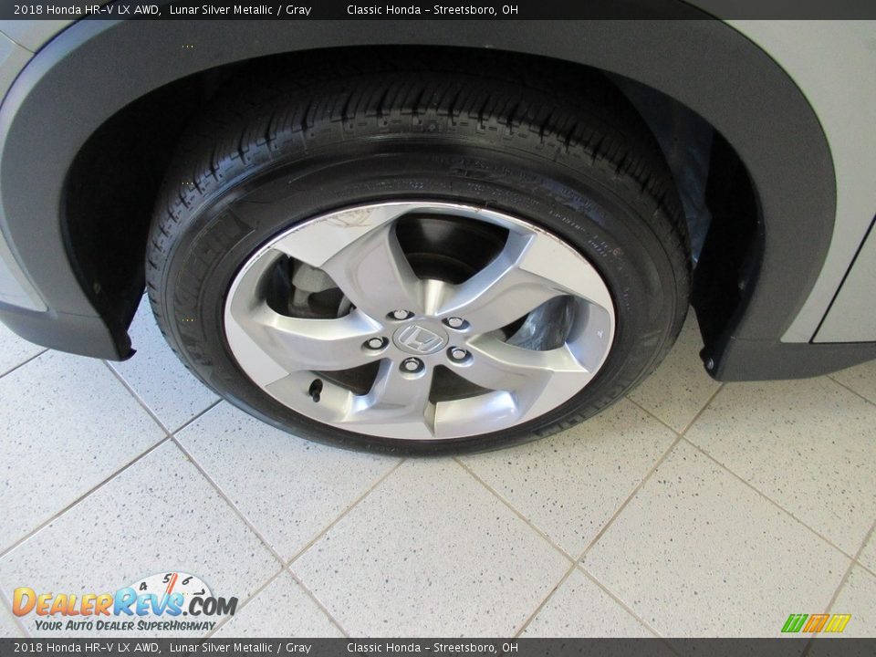 2018 Honda HR-V LX AWD Lunar Silver Metallic / Gray Photo #12