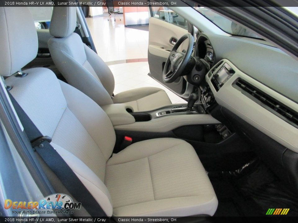 2018 Honda HR-V LX AWD Lunar Silver Metallic / Gray Photo #16
