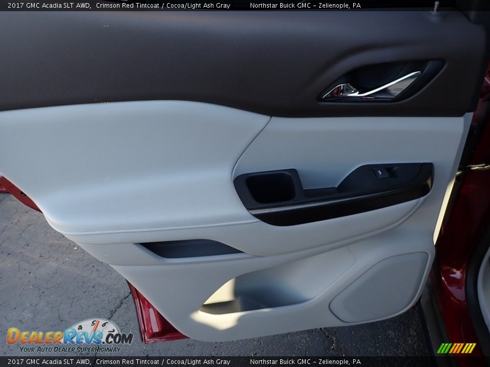 2017 GMC Acadia SLT AWD Crimson Red Tintcoat / Cocoa/Light Ash Gray Photo #22