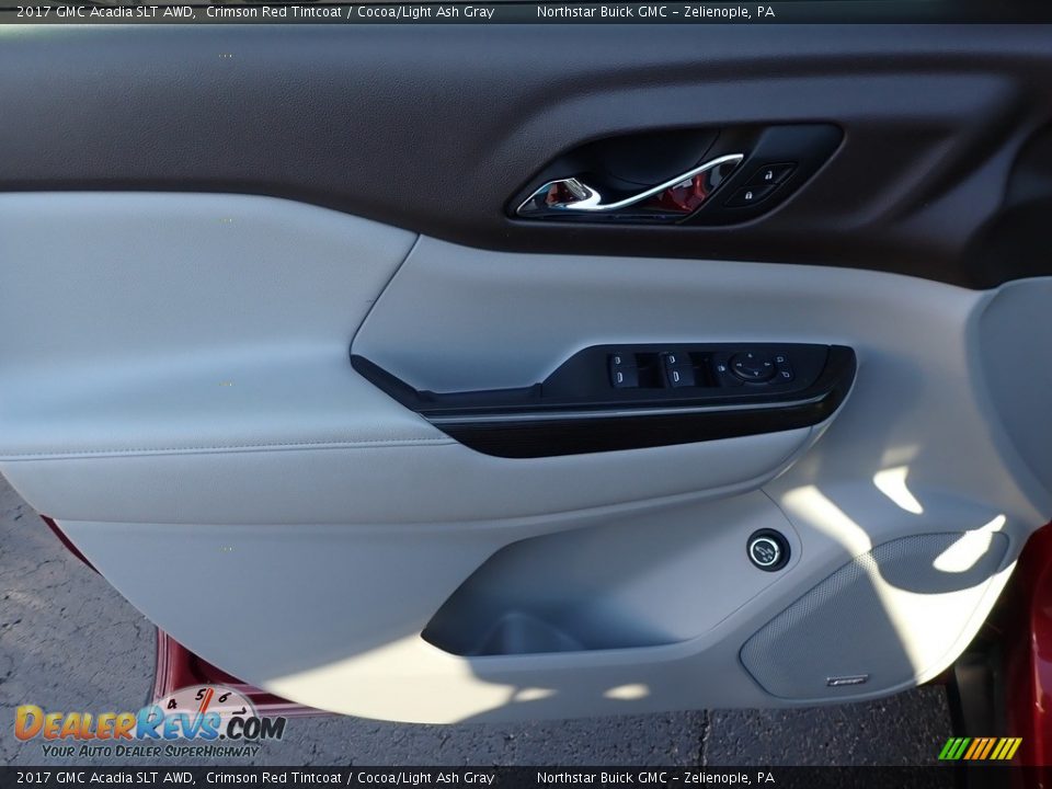 2017 GMC Acadia SLT AWD Crimson Red Tintcoat / Cocoa/Light Ash Gray Photo #23