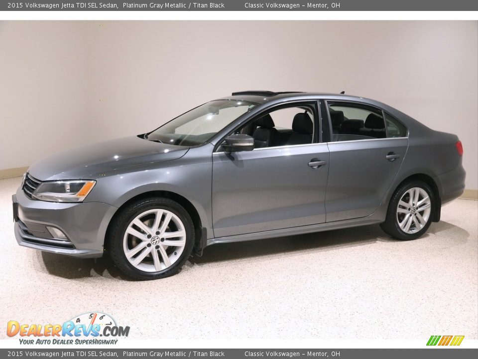 Platinum Gray Metallic 2015 Volkswagen Jetta TDI SEL Sedan Photo #3