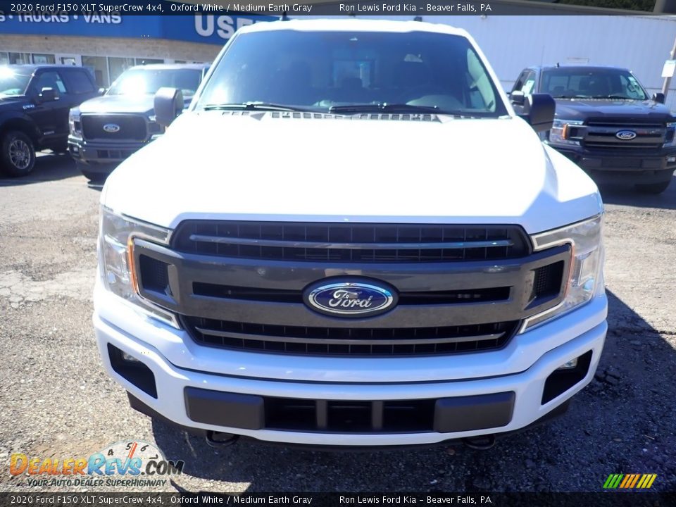 2020 Ford F150 XLT SuperCrew 4x4 Oxford White / Medium Earth Gray Photo #4