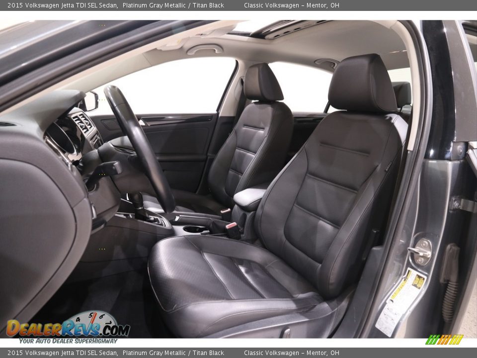 Front Seat of 2015 Volkswagen Jetta TDI SEL Sedan Photo #5