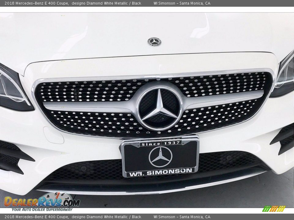 2018 Mercedes-Benz E 400 Coupe designo Diamond White Metallic / Black Photo #33