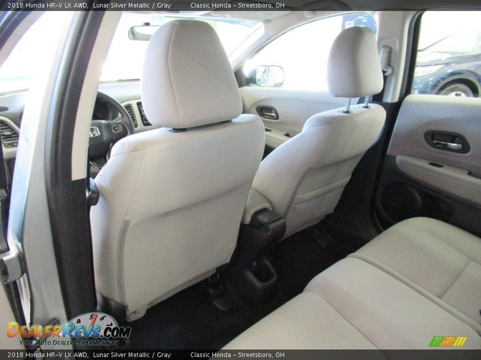 2018 Honda HR-V LX AWD Lunar Silver Metallic / Gray Photo #23
