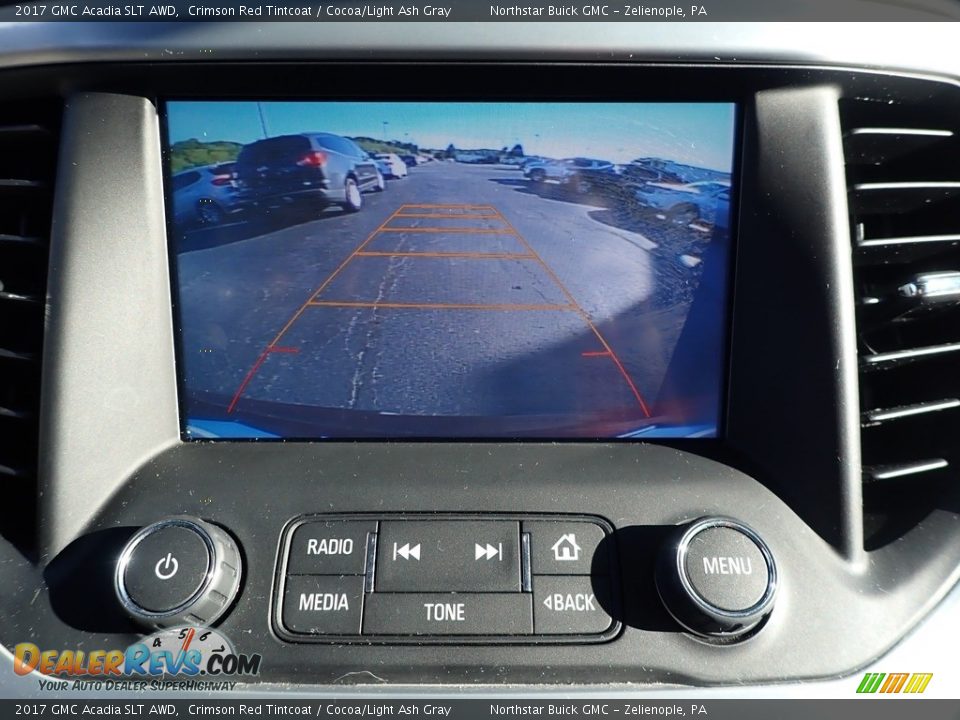 2017 GMC Acadia SLT AWD Crimson Red Tintcoat / Cocoa/Light Ash Gray Photo #28