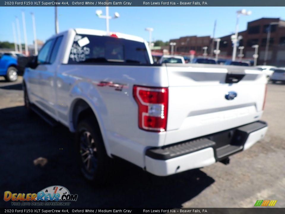 2020 Ford F150 XLT SuperCrew 4x4 Oxford White / Medium Earth Gray Photo #7