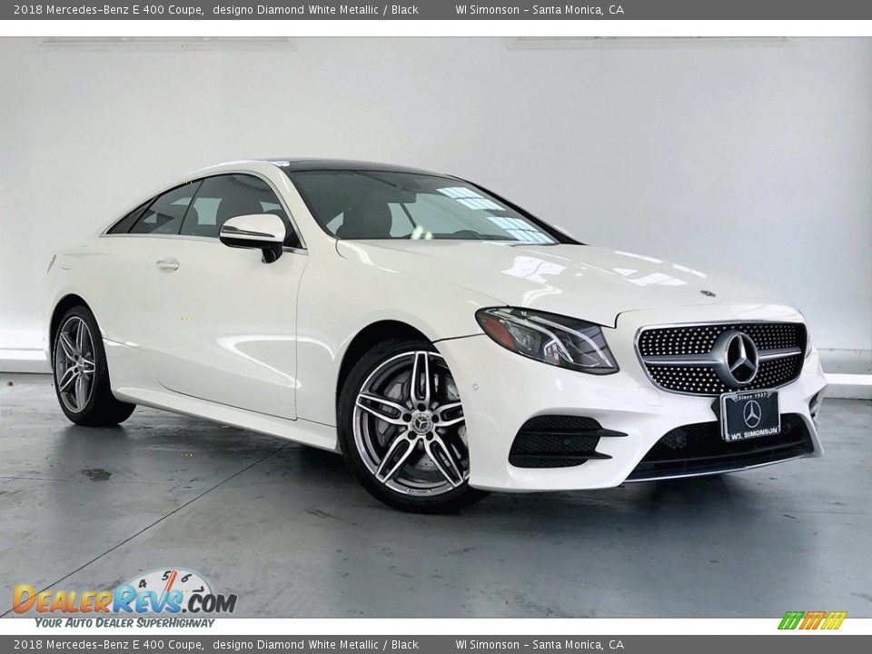 2018 Mercedes-Benz E 400 Coupe designo Diamond White Metallic / Black Photo #34