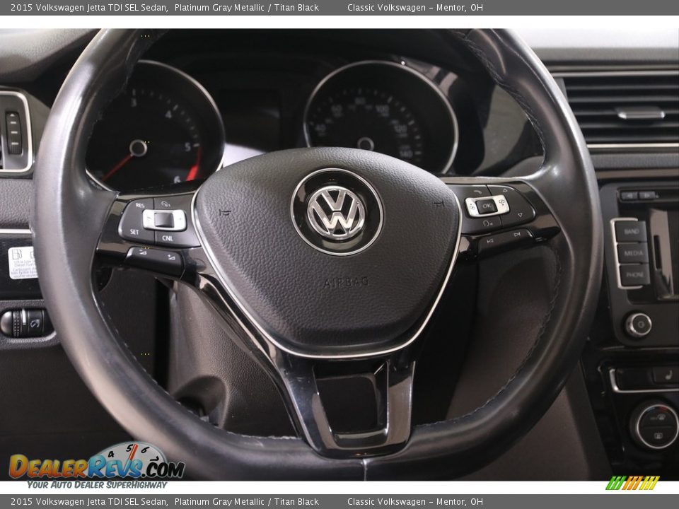 2015 Volkswagen Jetta TDI SEL Sedan Steering Wheel Photo #7