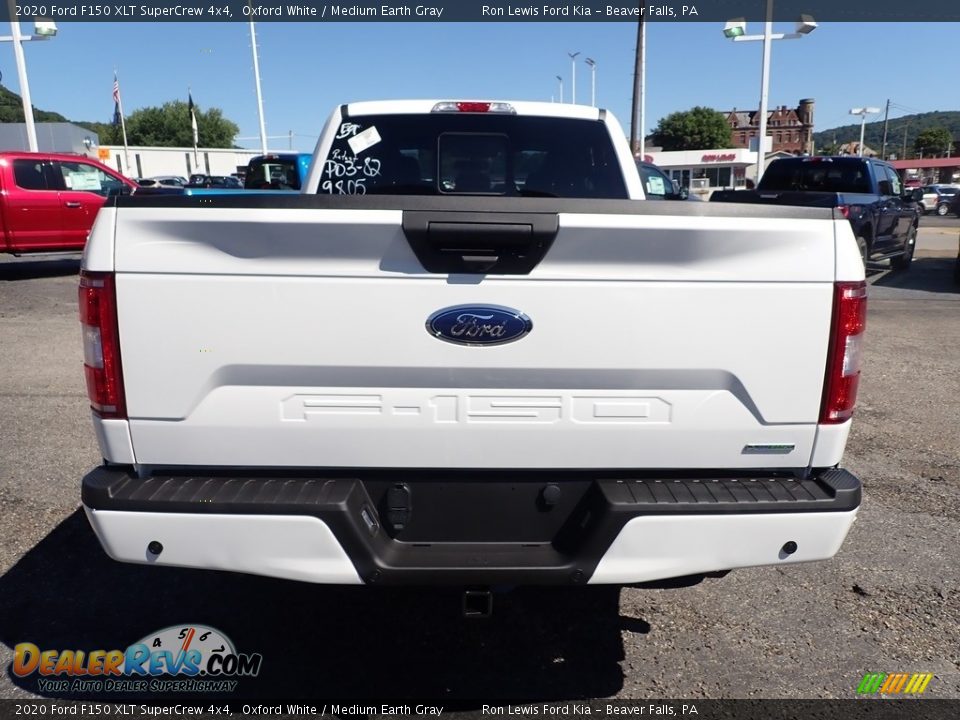 2020 Ford F150 XLT SuperCrew 4x4 Oxford White / Medium Earth Gray Photo #8