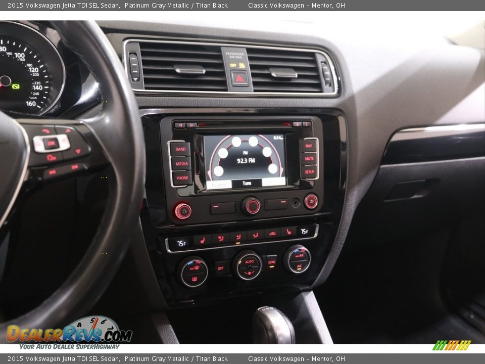 Controls of 2015 Volkswagen Jetta TDI SEL Sedan Photo #9