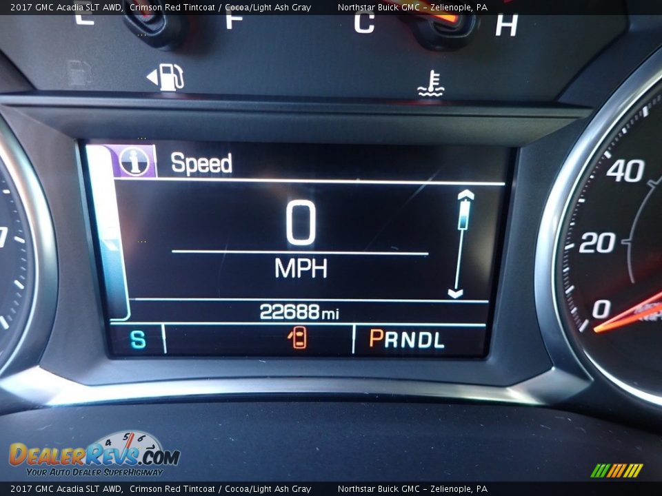 2017 GMC Acadia SLT AWD Crimson Red Tintcoat / Cocoa/Light Ash Gray Photo #30