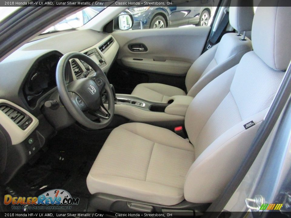 2018 Honda HR-V LX AWD Lunar Silver Metallic / Gray Photo #29