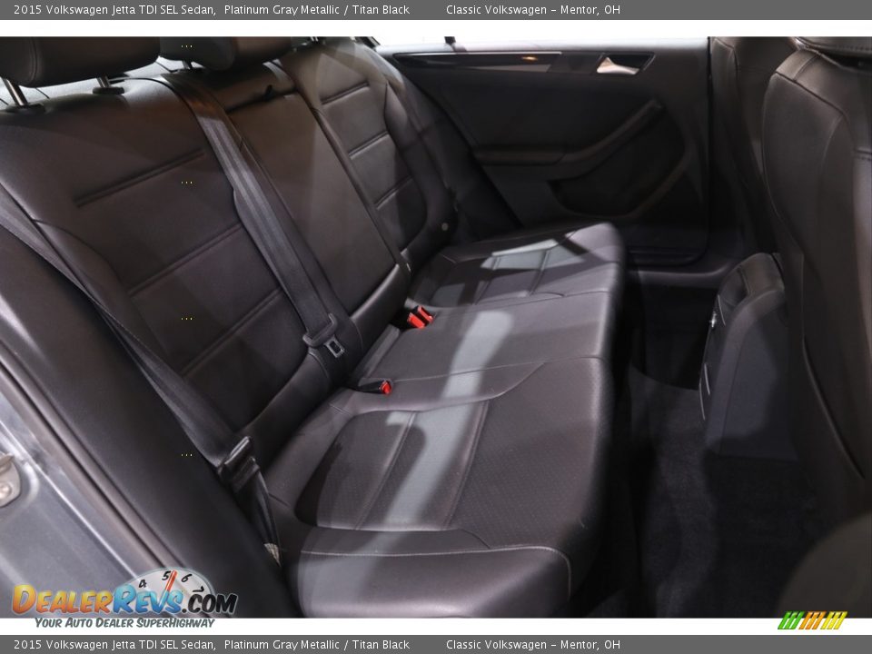 Rear Seat of 2015 Volkswagen Jetta TDI SEL Sedan Photo #14