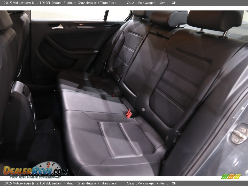 Rear Seat of 2015 Volkswagen Jetta TDI SEL Sedan Photo #15