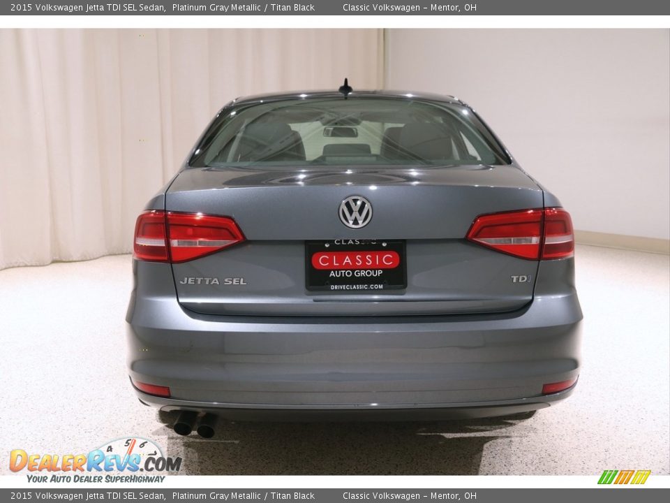 Platinum Gray Metallic 2015 Volkswagen Jetta TDI SEL Sedan Photo #16