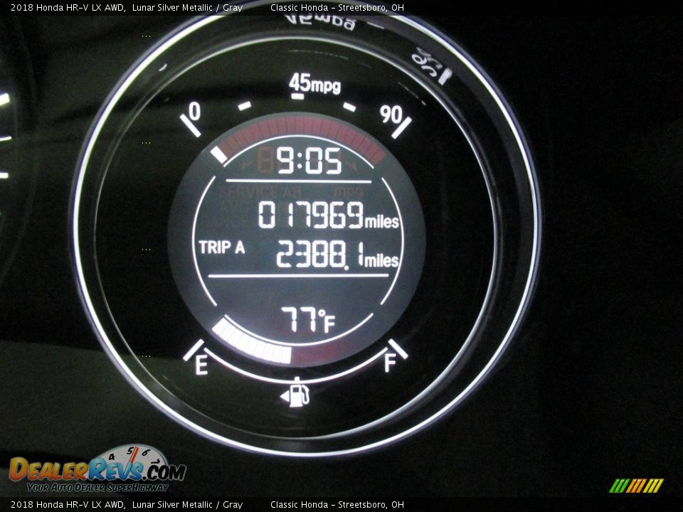 2018 Honda HR-V LX AWD Lunar Silver Metallic / Gray Photo #33