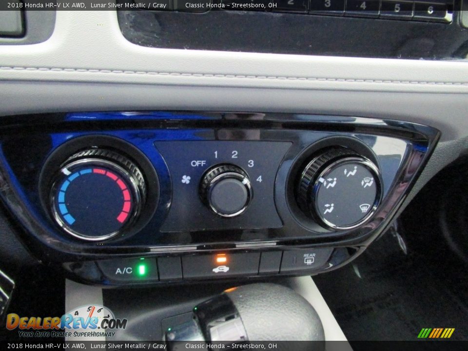 2018 Honda HR-V LX AWD Lunar Silver Metallic / Gray Photo #35