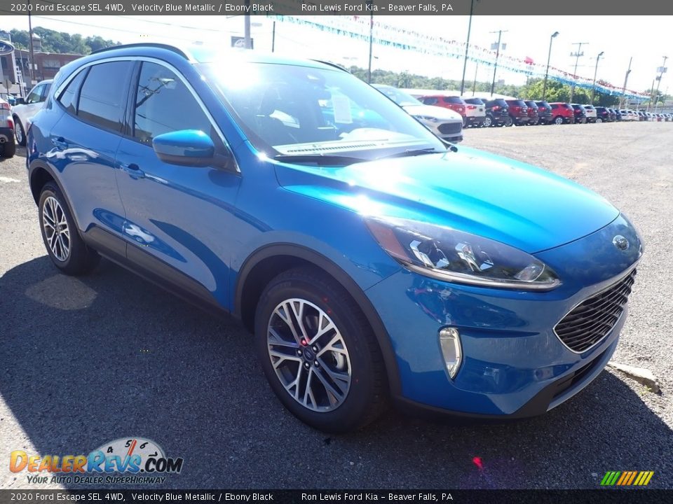 2020 Ford Escape SEL 4WD Velocity Blue Metallic / Ebony Black Photo #3