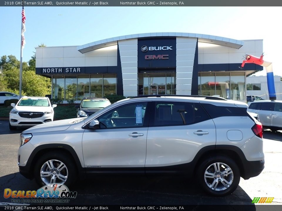 2018 GMC Terrain SLE AWD Quicksilver Metallic / ­Jet Black Photo #12