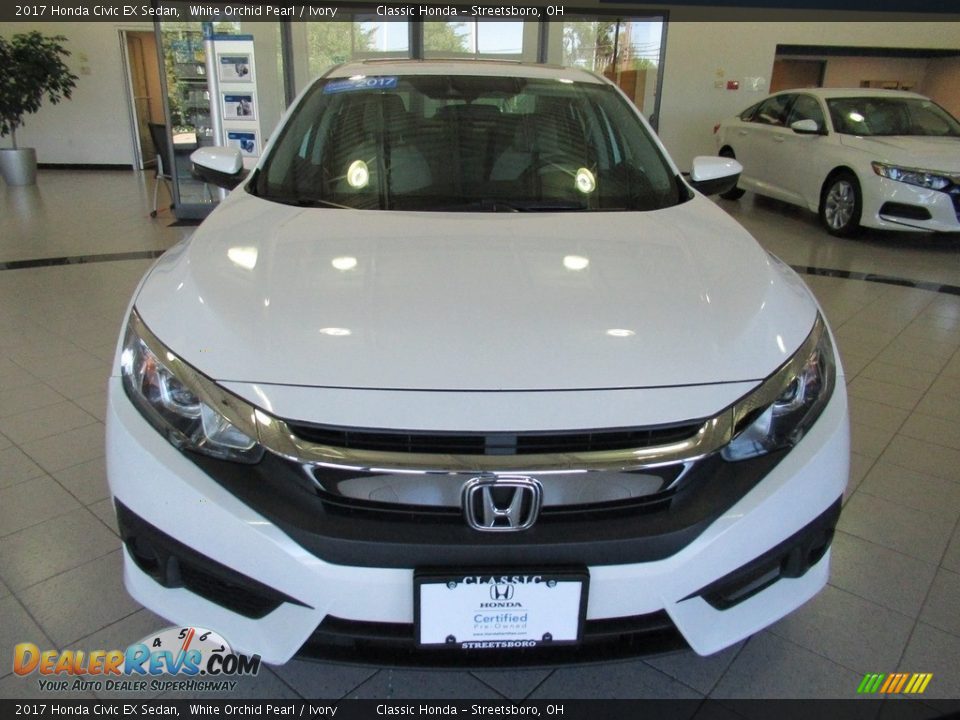 2017 Honda Civic EX Sedan White Orchid Pearl / Ivory Photo #2